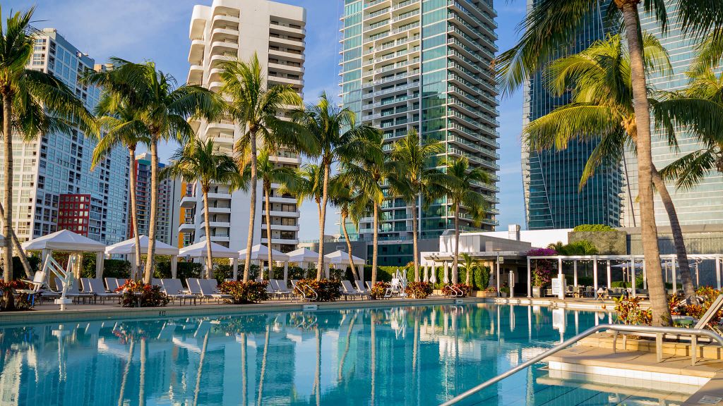 Four Seasons Hotel Miami tower on Brickell Avenue