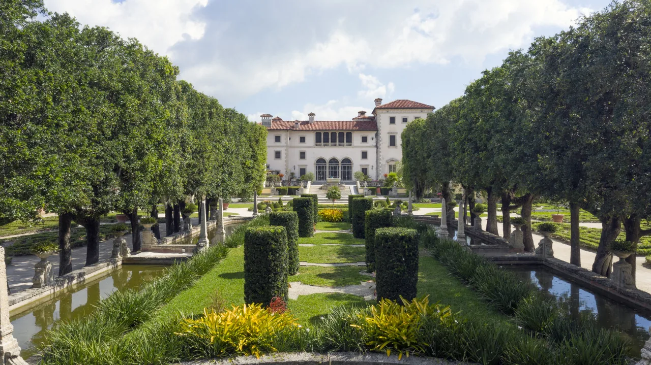 Vizcaya Museum & Gardens villa and formal gardens